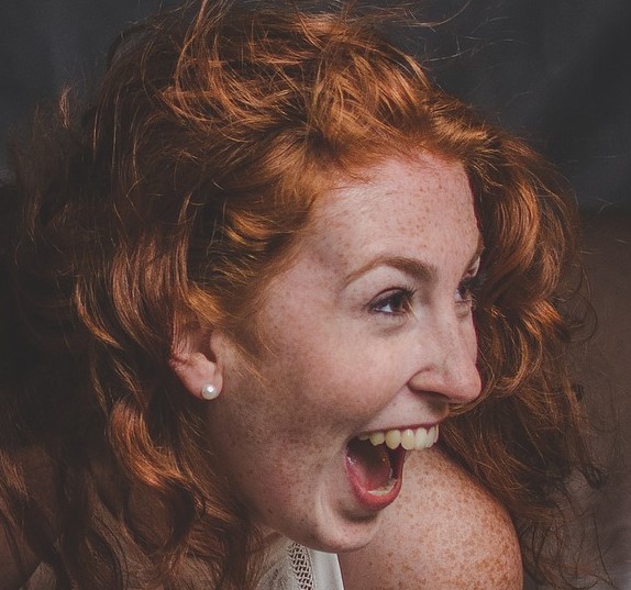 Woman laughing
